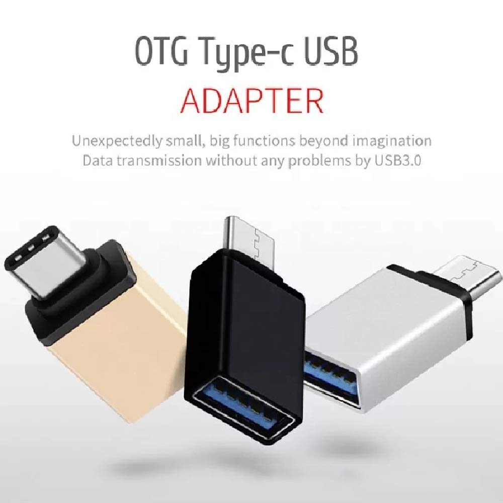 SYGA Set of 2 OTG Type C Data Adapter(Color May Vary)