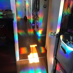 Rob's Super Happy Fun Store Diffraction Grating Sheet - 13,500 Lines/inch - Great Prism/Sun Catcher Material (6 in x 5 ft (15 cm x 152 cm))