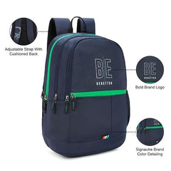 UNITED COLORS OF BENETTON Ming Polyester 25L Non 4 Compartment Laptop Backpack For Unisex - Beige