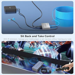 Tobo HDMI KVM Extender Cat5e/6 Rj45 60M USB HDMI KVM Switch Extension Sharing USB Mouse Keyboard Loop IR Compatible with PS-3 PS-4 X-box PC TV-TD-553H.