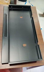 BOSNEY Metal Keyboard Tray with 2 Cable Managers – Under-Desk Slider (Wall Mount)