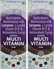 Austro Multivitamin syrup 200ml Combo of 3