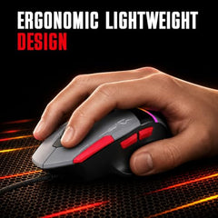 EvoFox Blaze 2 Plus Wired Gaming Mouse, 16,000 DPI, 1000Hz Polling Rate, 8 Programmable Buttons, RGB Lighting, Lightweight 98g, 220 IPS, 30G Acceleration, Windows & Mac Web Customization App