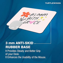 TURTLEWINGS | Mousepad |Aesthetic Strawberry Mousepad – 22x18 cm, 3mm Thick | Abstract Design Non-Slip Rubber Base | Office, Study & Gaming Use | Premium Smooth Surface 2 (Design 08)