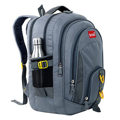 ROZEN 46 cms School Bag Class 5-12 Large 4 partition Laptop Collage Office Travel Backpack Unisex (GREY)