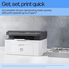 HP Laser MFP 1188w, Wireless, Print, Copy, Scan, Ethernet, Hi-Speed USB 2.0, Up to 21 ppm, 150-sheet Input Tray, 100-sheet Output Tray, 10,000-page Duty Cycle, 1-Year Warranty, Black and White