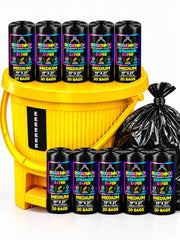 Regennx black Garbage Bags for Dustbin |Medium 19x21 inches |180 Plastic Bags for Home | 30 Pcs x Pack of 6 plastic bag Medium Size for Waste Disposal.