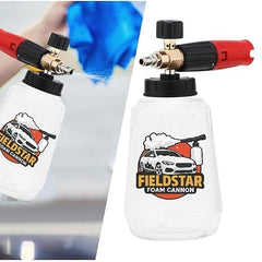 Fieldstar Car Pressure Washer Gun with Transparent Foam Cannon | Heavy Duty Car Wash Foam Gun with 1/4" Quick Connector & 1L Bottle | Compatible with STARQ,Vantro, Aimex,Shakti, iBELL