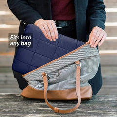 Linpr Puffy Laptop Sleeve 15-16 Inch, Laptop Carrying Case, Matte Blue