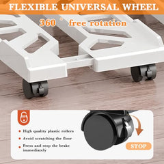 ZORBES Mobile CPU Stand Under Desk, Adjustable PC Holder with Wheels