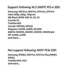 Tobo M.2 NVME SSD Convert Adapter Card Compatible with MacBook Air Pro Retina (Year 2013-2017), NVME/AHCI SSD Upgraded Kit for A1465 A1466 A1398 A1502(Not Fit Early 2013 MacBook Pro) TD-406HS
