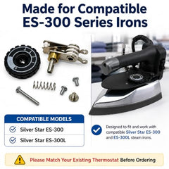 ZENITH Thermostat Set for Silver Star Steam Iron ES-300L and ES-300, Thermal Controller (Thermostat 2 pc)