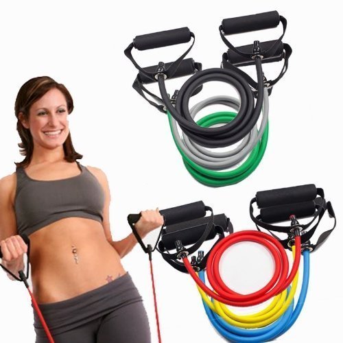 SYGA Heavy Resistance Band Stretch Body Shape Latex Yoga Rope (Black)