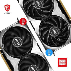 MSI GeForce RTX 4060 Ventus 2X Black 8G OC 8GB GDDR6 128-bit Gaming Graphic Card