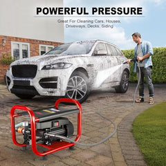TEXUM CPW 1D Commercial Portable high Pressure Car Washer Machine for Washing car, Bike, Vehicles, 350 Bar Max Pressure and 3.0 KW Motor Power. (Updated Model)