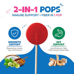 Wellopia Immune Support Pops | Orange & Mixed Berry | Ages 2+ | 15 Pops