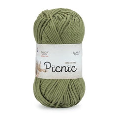 Ganga Acrowools Picnic is 100% Cotton and Crochet Yarn. Pack of 3 Balls - 50Gm Each Shade No - PIC015, Sterling Red
