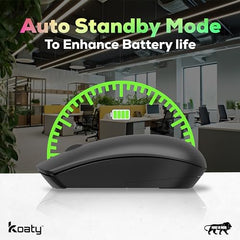 Koaty WM315 USB C Wireless Mouse for MacBook and Laptop, Silent Click