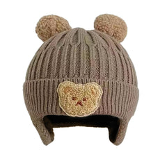 SYGA Winter Warm Ear Protection Knitted Cute Pompom Baby Hat (2-6 Year)