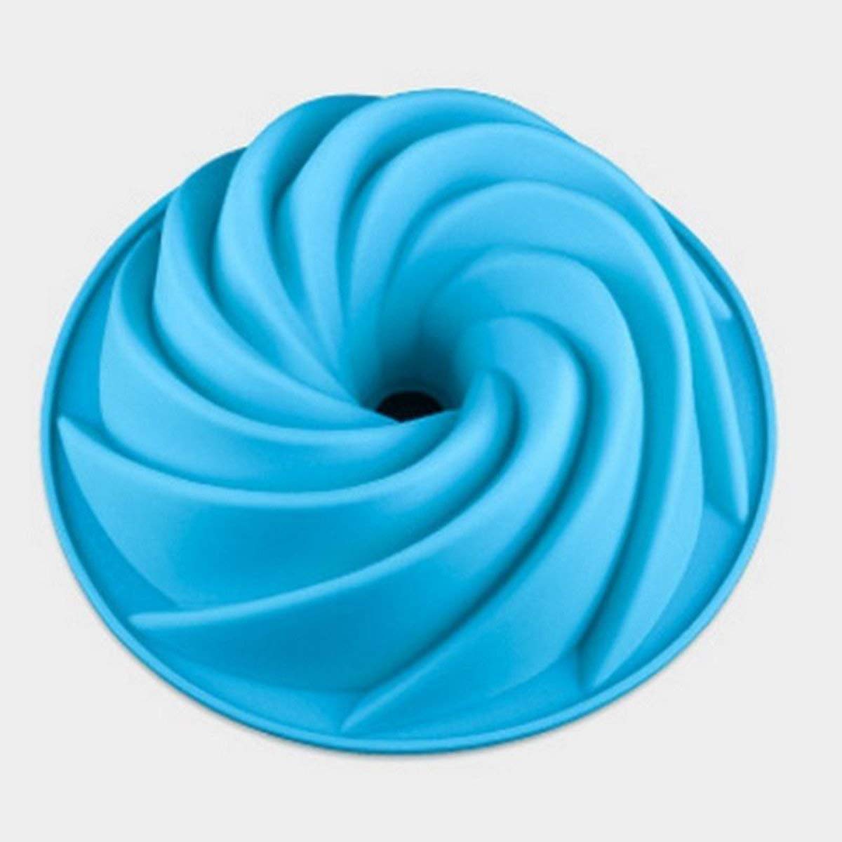 Syga Baking Mould Silicone DIY Cake Cup Large Hollow Spiral Cake Mold Food Grade Silicone Mould