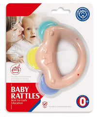 SYGA 1 Piece Baby Rattle Toy Plastic PP boilable and sterilizable BPA Free Toy_ABCD
