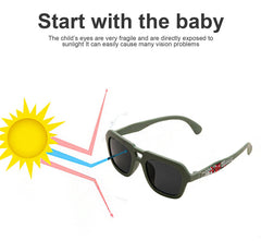 SYGA Kids Goggles, Modern Stylish Eyewears for Boy's and Girls, Captain Style, Suitable for Age 3-8 Years (Blue)