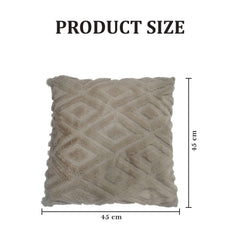 MOMISY Corduroy Cushion Throw Pillow Covers, Diamond, 45 x 45 cm, 18 x 18 inch (5, Khaki5)
