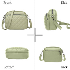 SYGA Women's Crossbody Bags,Single Shoulder Small Bags With Chex Design(Green)