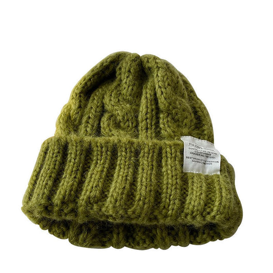 SYGA Warm Winter Knitted Hat Women Fashion Beanie Winter Cap (Above 15 Year) Blue