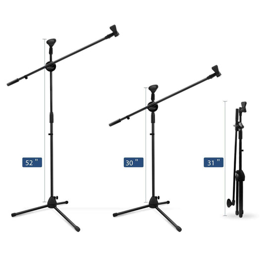 SYGA Portable Projector Microphone Stand Kit with 360? Panorama Ball Head and Cell Phone Space with Carrying Bag