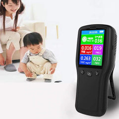 SYGA Air Quality Tester,Indoor Formaldehyde Detector Air Quality Monitor Indoor for TVOC PM2.5 PM10 HCHO