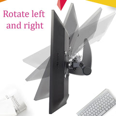 SYGA Monitor Stand Arm Desk Mount Fully Height Adjustable Bracket with C-Clamp & Gronment-Ergonomic 180 Tilt Rotation Suitable for 13 to 30 Inch TV and Monitor Screen (60 CM)