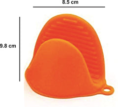 SYGA Set of 2 Silicone Pinch Grip Mitten Oven Mitt Gripper Grip Kitchen Potholder Utensil Tool, Blue - 2 Pcs