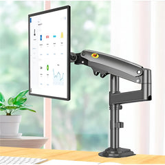SYGA NB H100 Monitor Arm Mount, 22-35 Inches, Gas Spring Full Motion, 2-12kg Load Capacity, Black