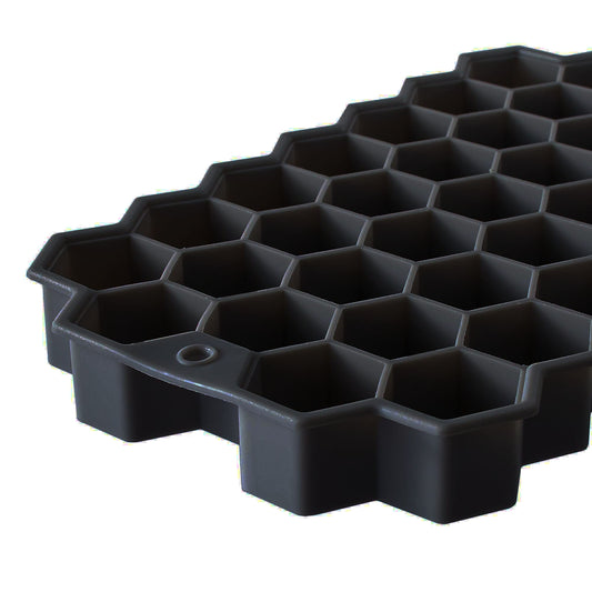 SYGA Soft Honeycomb Ice Cube Trays Silicone Flexible 37 Ice Cube Mould (Black)