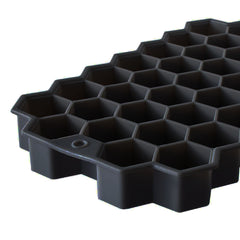 SYGA Soft Honeycomb Ice Cube Trays Silicone Flexible 37 Ice Cube Mould (Black)