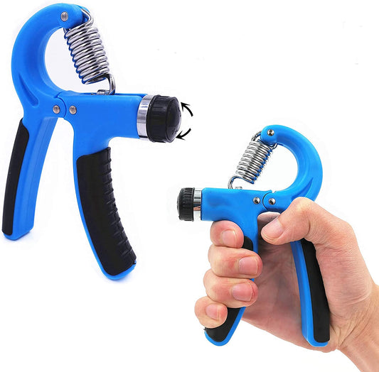 SYGA 1 Piece Hand Grip Strengthener, Grip Strength Trainer Forearm Grip Workout Adjustable Resistance (22-88 Lbs&30-145 Lbs) Extended Hand Gripper Grip Exerciser(Random Color)