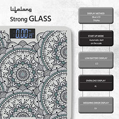 Lifelong Bloom LLWS54 Body Weighing Scale (Indian Cultural Series - Rajasthan Rural)|Digital Weight Machine for Body Weight|Thick Tempered Glass with LCD Display|Bathroom Weighing Scale (Multicolor)