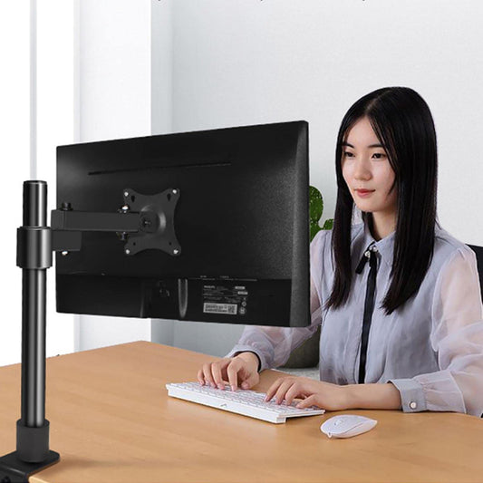 SYGA Monitor Stand Arm Desk Mount Fully Height Adjustable Bracket with C-Clamp & Gronment 180� Tilt Rotation Supports 14 to 27 Inch Monitors and TV - A003 60CM