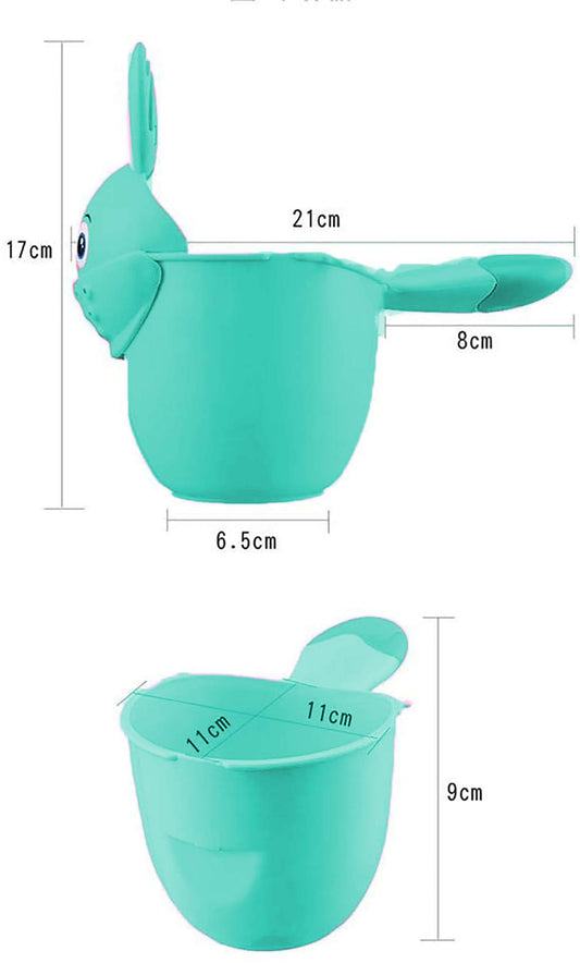 SYGA 2 Pieces Multipurpose Baby Hair Rinser Shampoo Shower Tumbler(Pink,Green)
