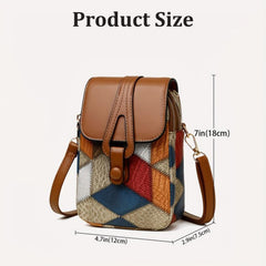 MOMISY Mobile Phone Crossbody Sling Bag, Multi-colour Leather Card Holder Wallet shoulder bag