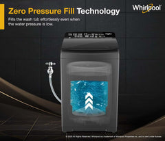 Whirlpool 9 Kg 5 Star MAGIC CLEAN BW PRO Heater Fully Automatic Top Load Washing Machine (MAGIC CLEAN PRO BW H 9 KG Mn GREY 10YMW with In-Built Heater, 2025)