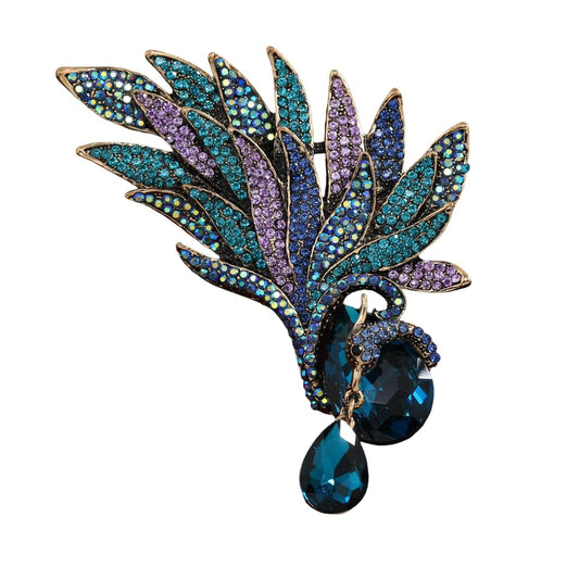 SYGA Brooch Pin Fashion Crystal Rhinestone Jewellery Pin Vintage Clothing Accessories Decoration Colorful Diamond Brooches For Men's & Women- S228