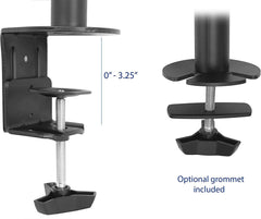 Jin Office Dual Monitor Stand Vertical for Dual Monitors Upto 32 inches | Adjustable Dual Monitor Arm Vertical | 3 Years Warranty