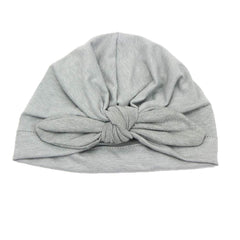 SYGA Cotton Baby Cap Soft & Strechy Turban Bow Wrap Hat Toddler for 0-2.5 Years Black
