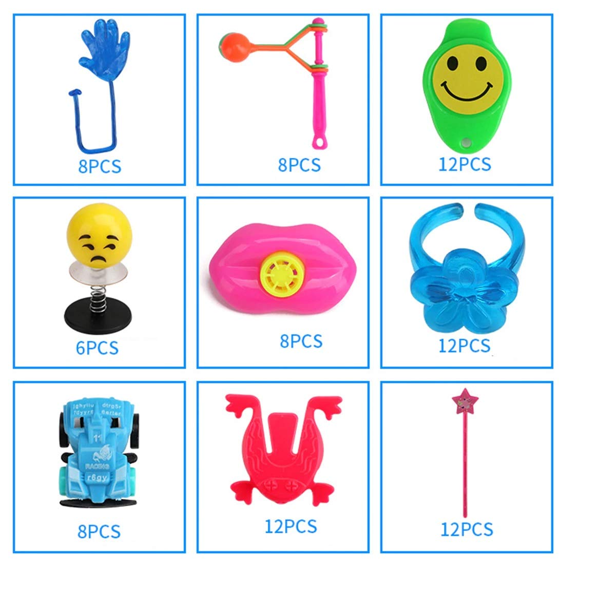 SYGA 150 Pcs Small Party Favor Prizes for Kids Boys Girls - Carnival Prizes Treasure Box Toys for Birthday Carnival, Bulk Party Toy Assortment for Classroom