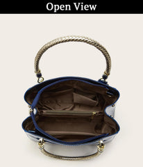 SYGA Women's Glossy Patent Leather Handbag Large Capacity Bag Suitable Gift for a festival,occasion,Birthday(ROYAL BLUE)