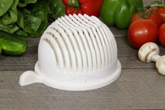 SYGA Plastic Fast Cutting of Vegetables, Fruits, Salad Chopper & Salad Cutter Bowl(White)