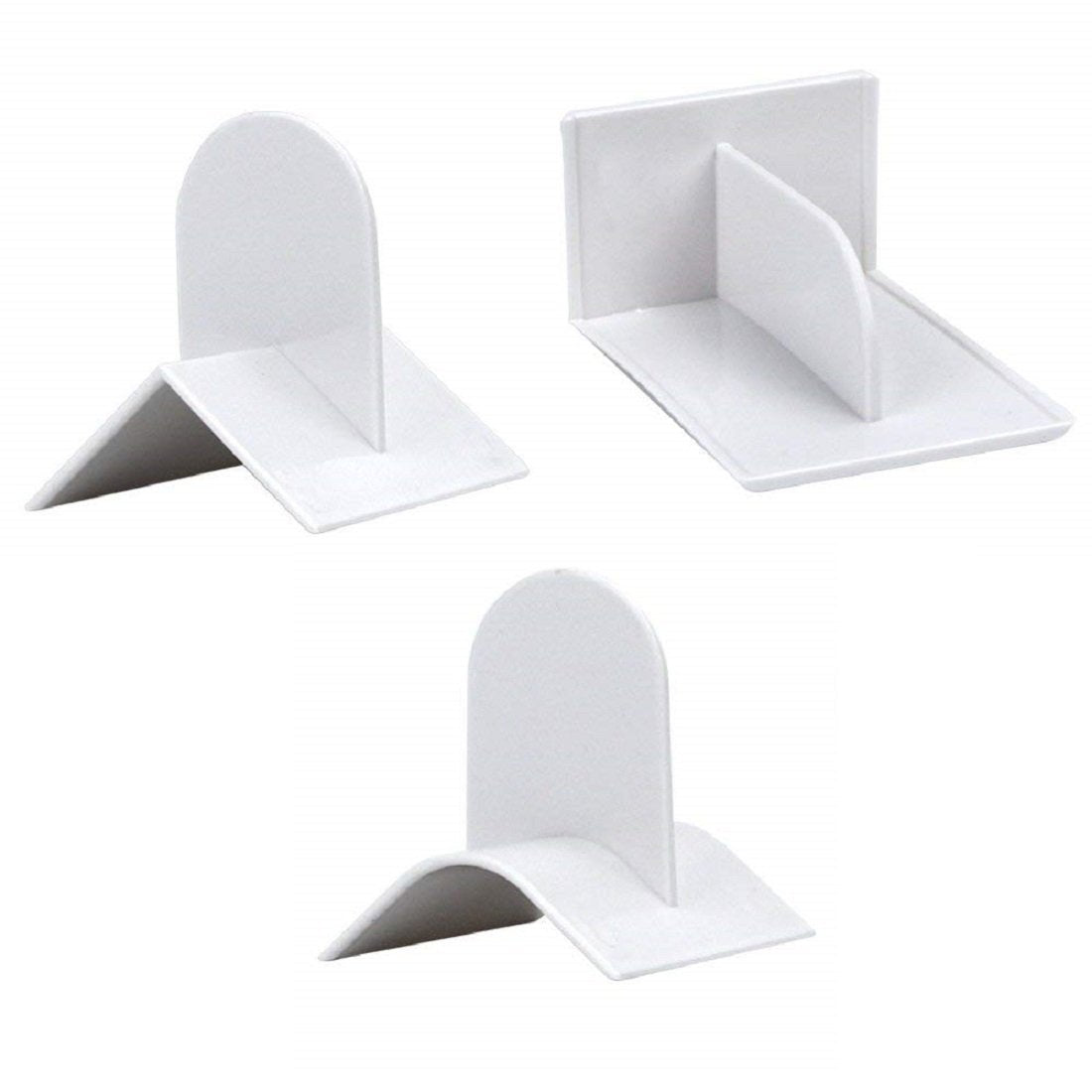 SYGA Set of 3CakeIcing Smoother Cake Edge Side Decorating Tools Scraper Pastry Butter Dough (White)
