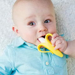 Syga Baby Banana Training Toothbrush and Teether (Yellow)
